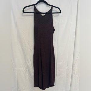 Aritzia Wilfred Midi Dress in Maroon/Burgundy